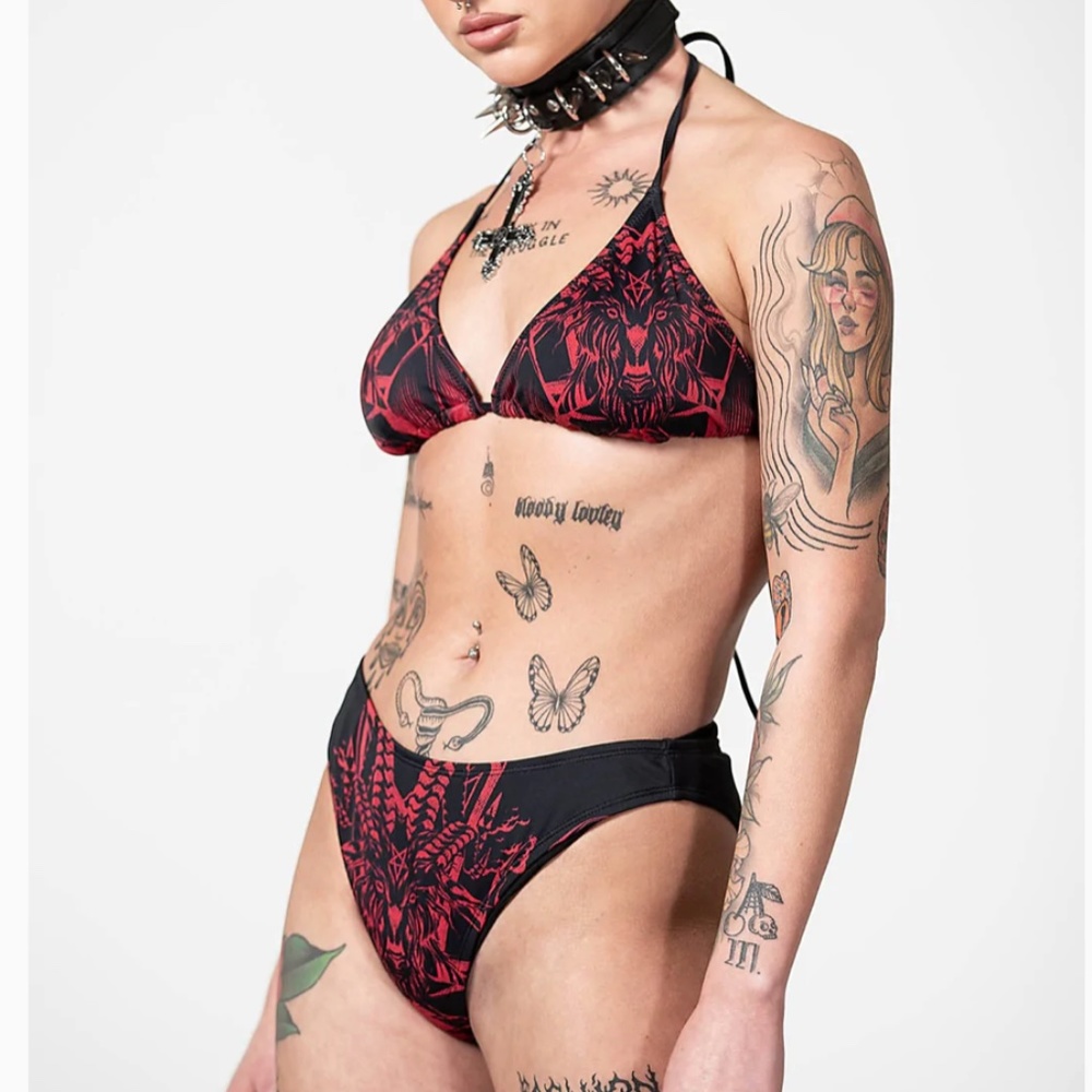 Killstar Beast Babe Plus Size 2-Piece Swimsuit XXL NEW